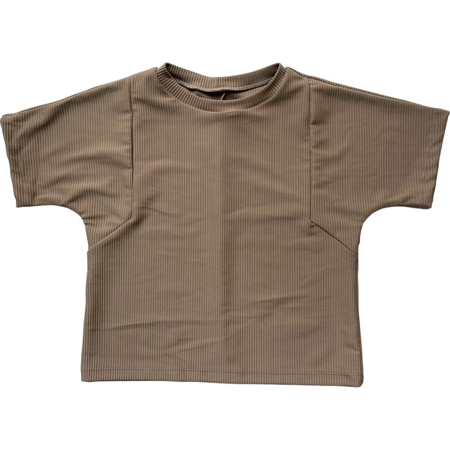 Eco Rib Sun Shirt, Brown - Rash Guards - 1