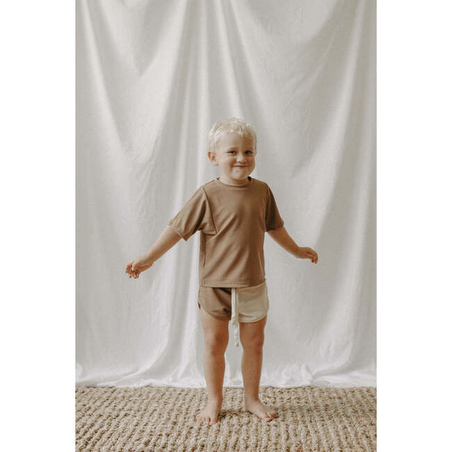 Eco Rib Sun Shirt, Brown - Rash Guards - 4