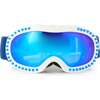 Icicle in White Ski Mask, Blue - Ski Goggles - 1 - thumbnail