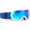 Icicle in White Ski Mask, Blue - Ski Goggles - 2