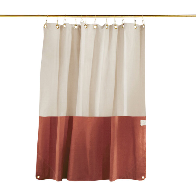 Shower Curtain, Clay	 - Shower Curtains - 1