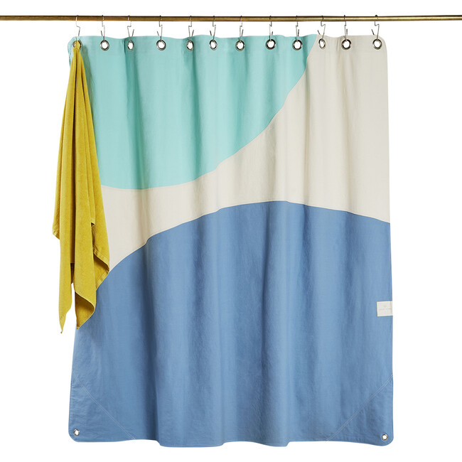 Half Moon Shower Curtain, Atlantic