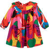 Painting Tencel Twill Dress, Red - Dresses - 1 - thumbnail