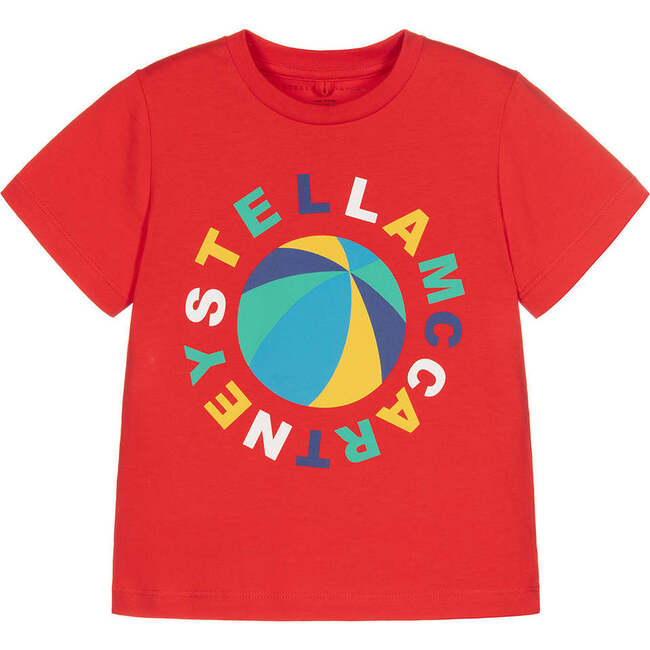 Red Beachball Logo T-Shirt, Red