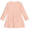 Sequin Poodle Jersey Dress, Pink - Dresses - 2