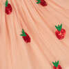 Sequin Strawberry Tulle Dress, Pink - Dresses - 2