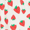 Strawberry Graphic Dress, White - Dresses - 2