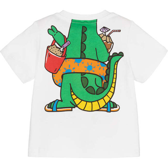 Beach Croc Graphic T-Shirt, White
