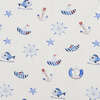 Ocean Print Blanket, White - Blankets - 3