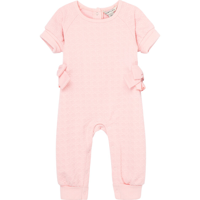 Double Knit Coverall, Pink - Onesies - 1