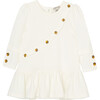 Baby Dropwaist Ponte Dress, White - Dresses - 1 - thumbnail