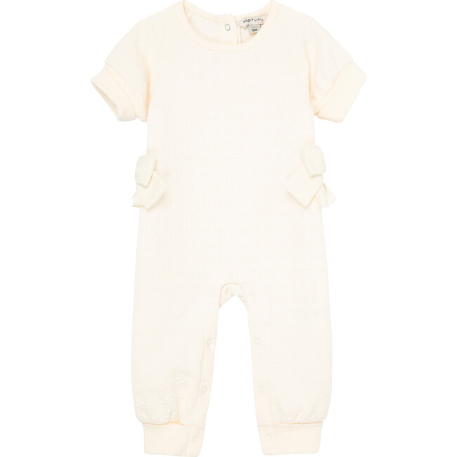 Double Knit Coverall, Off-White - Onesies - 1
