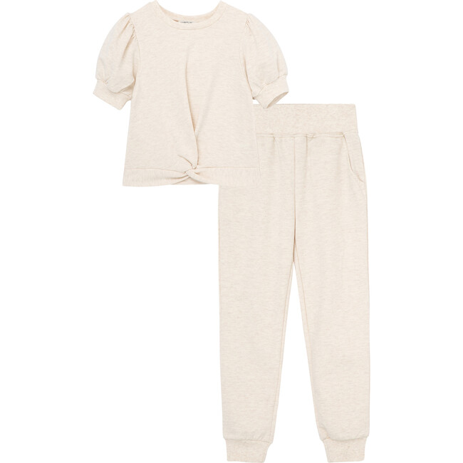 French Terry Jogger Set, Oatmeal - Mixed Apparel Set - 1