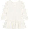 Baby Dropwaist Ponte Dress, White - Dresses - 2