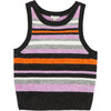 Striped Sweater Vest, Purple - Sweaters - 1 - thumbnail