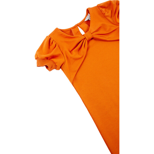 Twist Front Dress, Rust - Dresses - 3