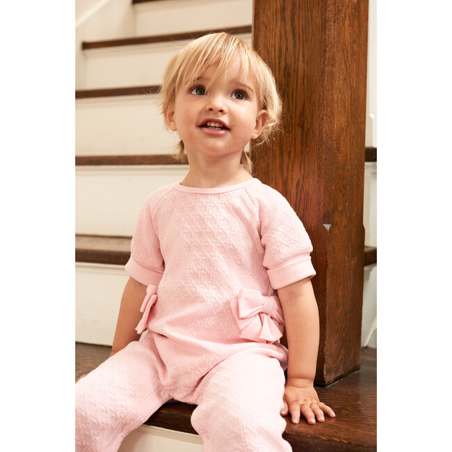 Double Knit Coverall, Pink