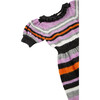 Baby Striped Sweater Coverall, Purple - Onesies - 3