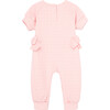 Double Knit Coverall, Pink - Onesies - 3