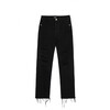 Distressed Jeans, Black - Jeans - 1 - thumbnail