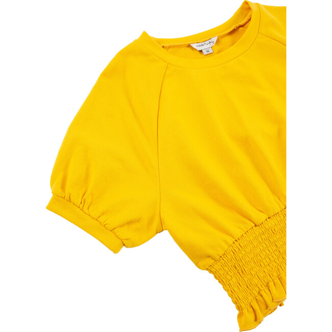 French Terry Smocked Set, Yellow - Mixed Apparel Set - 3