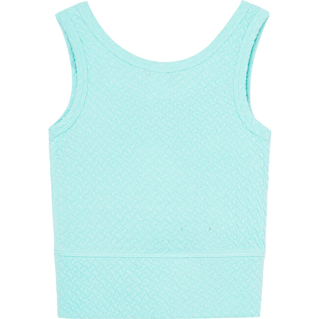 Blister Knit Tank, Blue