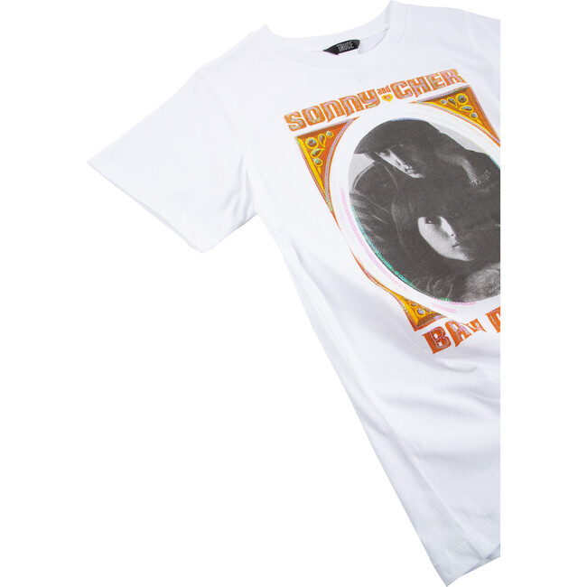 Sonny & Cher Tee, White - T-Shirts - 3