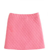 Quilted Mini Skirt, Rose - Skirts - 1 - thumbnail