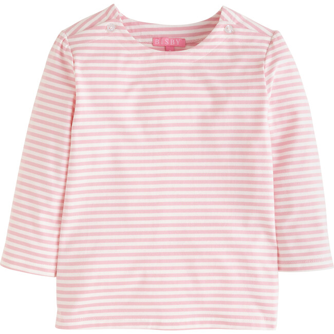 Rosie Blouse, Pink Stripe - Shirts - 1