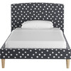 Platform Bed, Painted Dot Grey - Beds - 1 - thumbnail