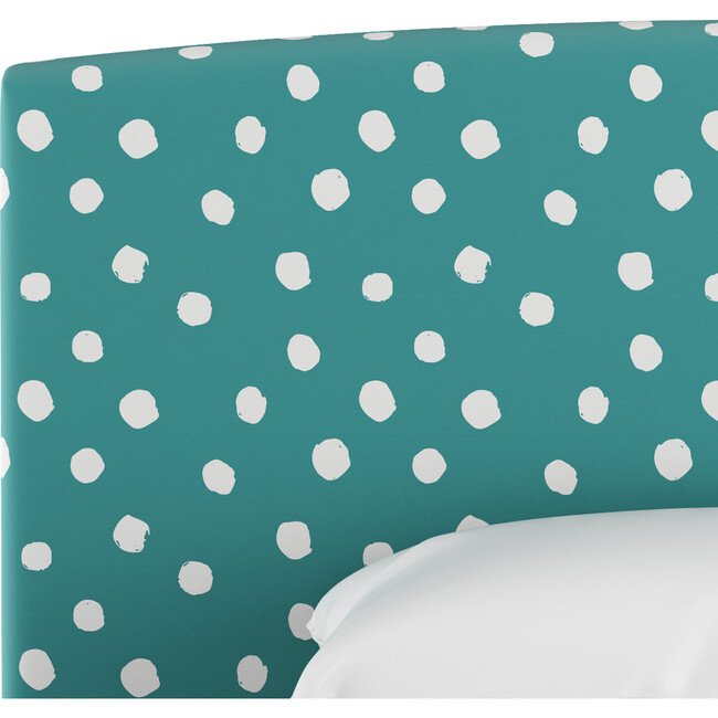 Platform Bed, Painted Dot Aqua - Beds - 2
