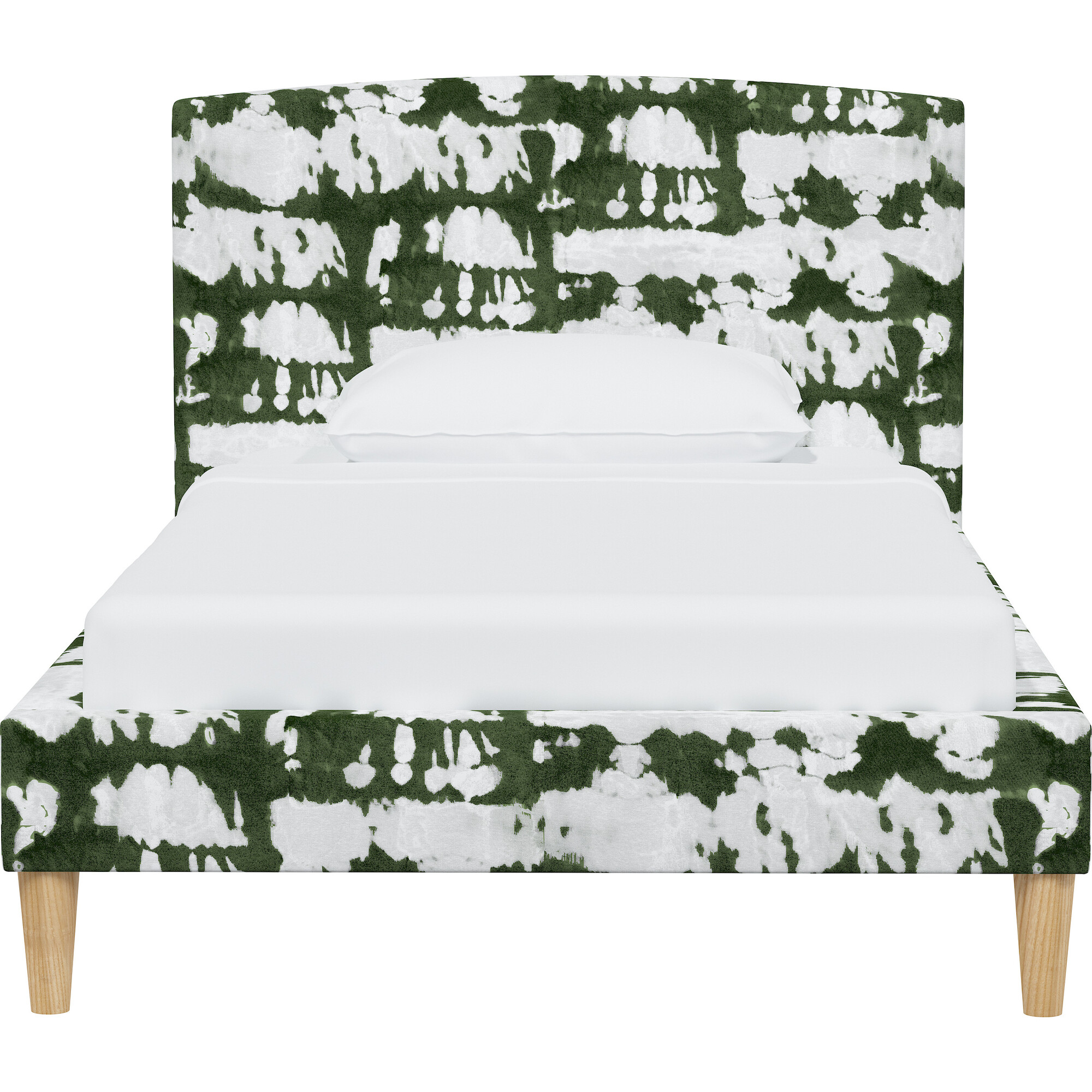 Platform Bed, Reverse Dye Green - Beds - 1