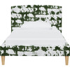 Platform Bed, Reverse Dye Green - Beds - 1 - thumbnail