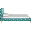 Platform Bed, Painted Dot Aqua - Beds - 3