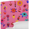 Platform Bed, Juanita Hot Pink - Beds - 2