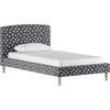 Platform Bed, Painted Dot Grey - Beds - 4