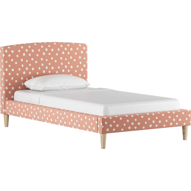 Platform Bed, Painted Dot Pink - Beds - 4