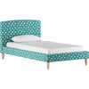 Platform Bed, Painted Dot Aqua - Beds - 4