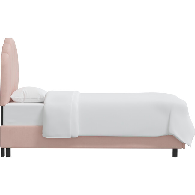 Scalloped Bed, Velvet Blush - Beds - 2