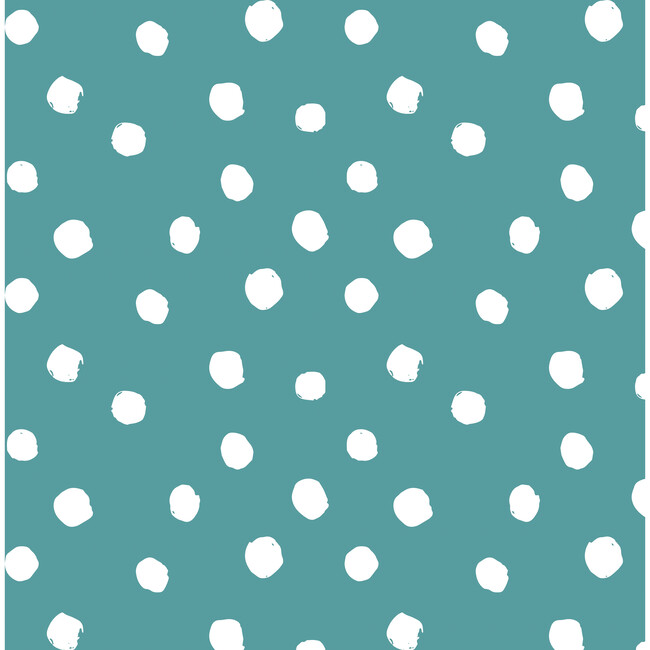 Platform Bed, Painted Dot Aqua - Beds - 5