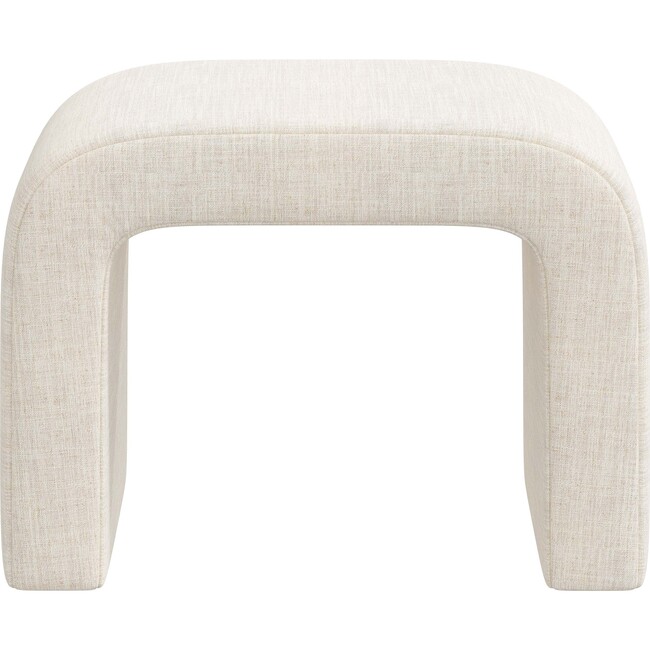 Ottoman, Linen Talc - Ottomans - 2