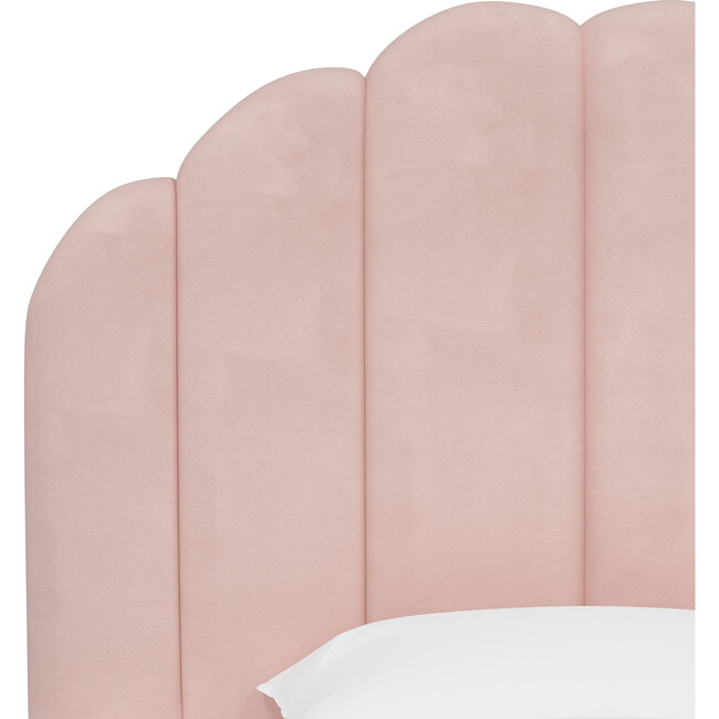 Scalloped Bed, Velvet Blush - Beds - 3