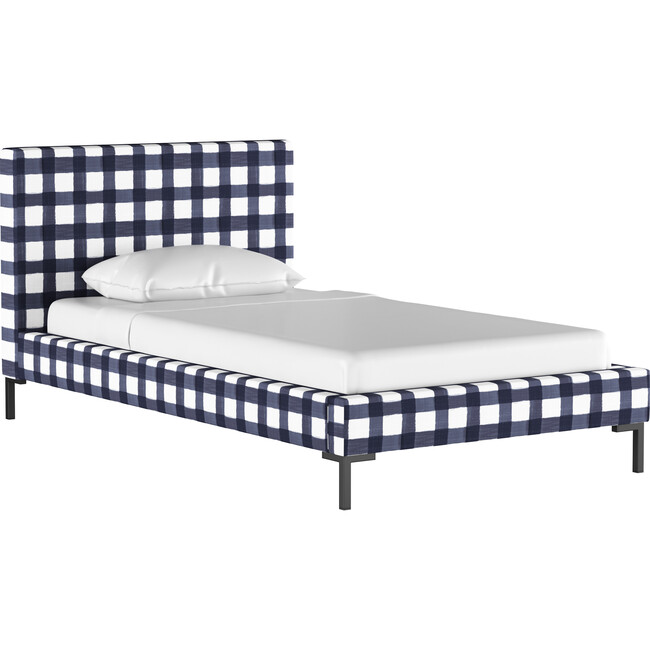 Platform Bed, Buffalo Square Blue - Beds - 3