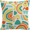 Decorative Pillow, Rainbow Madness Yellow Multi - Decorative Pillows - 1 - thumbnail