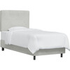 Bed, Velvet Light Grey - Beds - 1 - thumbnail