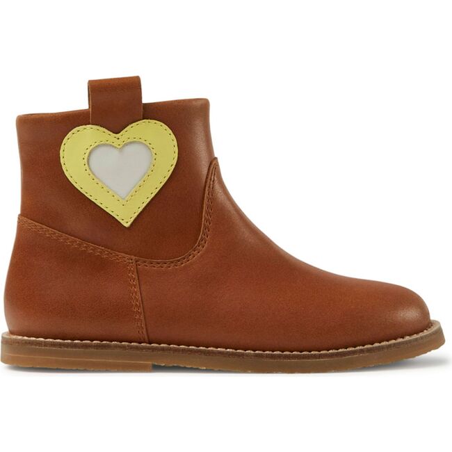 Twins Ankle Boots, Brown & Yellow - Boots - 1