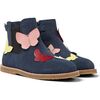 Twins Ankle Boots, Navy & Multi - Boots - 2