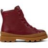 Brutus Ankle Boots, Burgundy & Brown - Boots - 1 - thumbnail