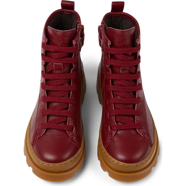 Brutus Ankle Boots, Burgundy & Brown - Boots - 3