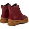 Brutus Ankle Boots, Burgundy & Brown - Boots - 4